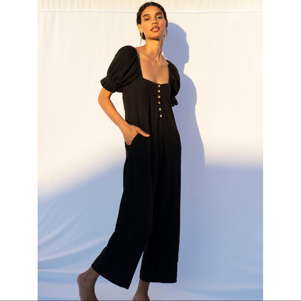 Free people black jumpsuit - Picture 1 of 11